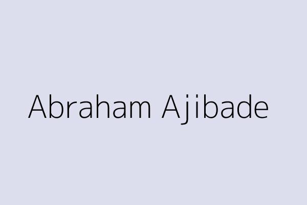 Abraham Ajibade